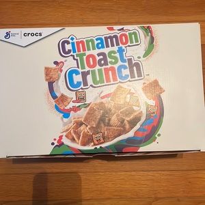 New cinnamon toast crunch crocs